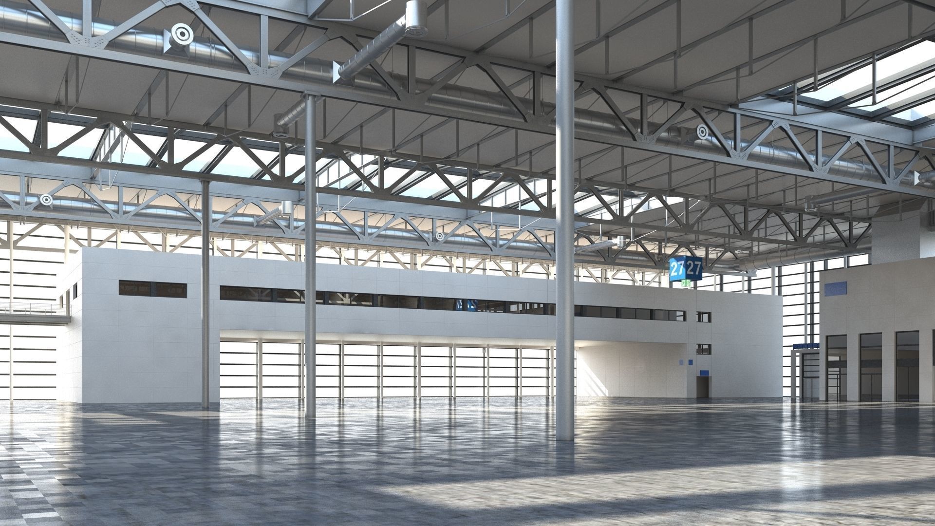 Exhibition Hall 3D model_29