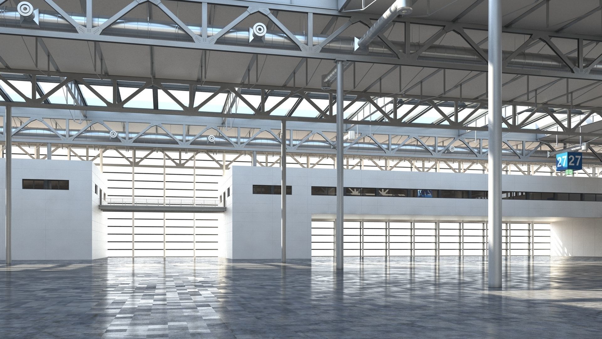 Exhibition Hall 3D model_17