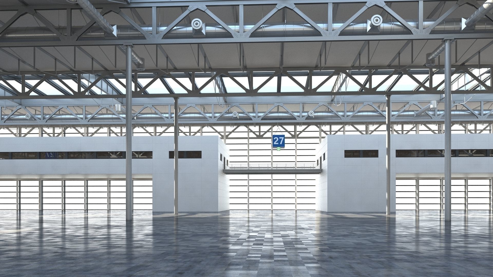 Exhibition Hall 3D model_27
