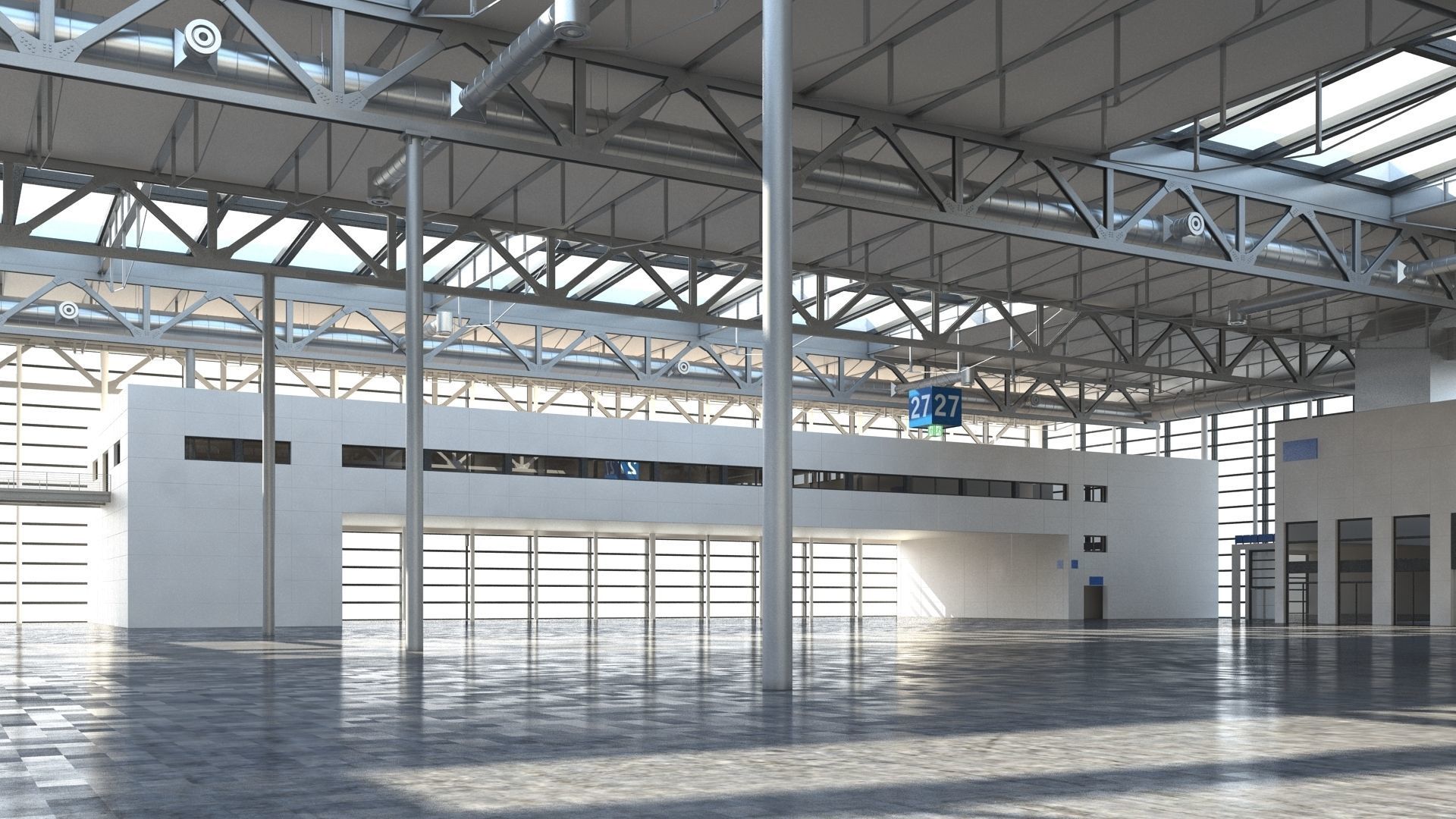 Exhibition Hall 3D model_18