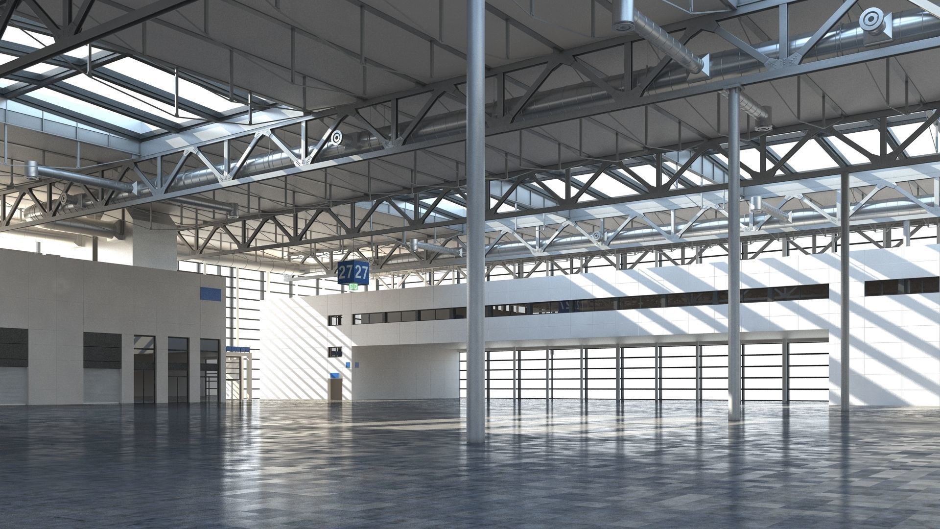 Exhibition Hall 3D model_14