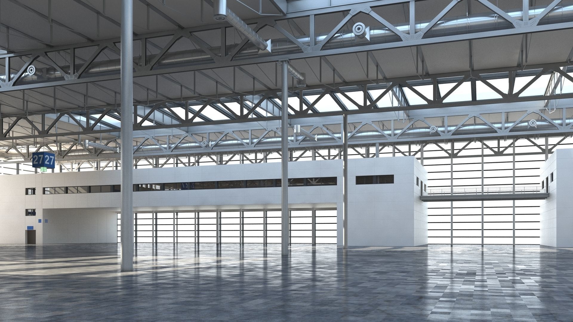 Exhibition Hall 3D model_15