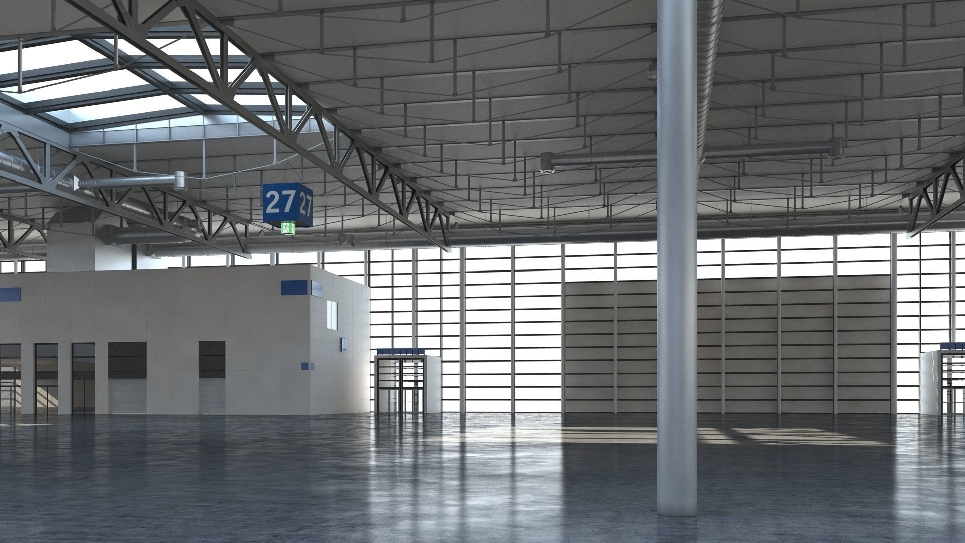Exhibition Hall 3D model_21