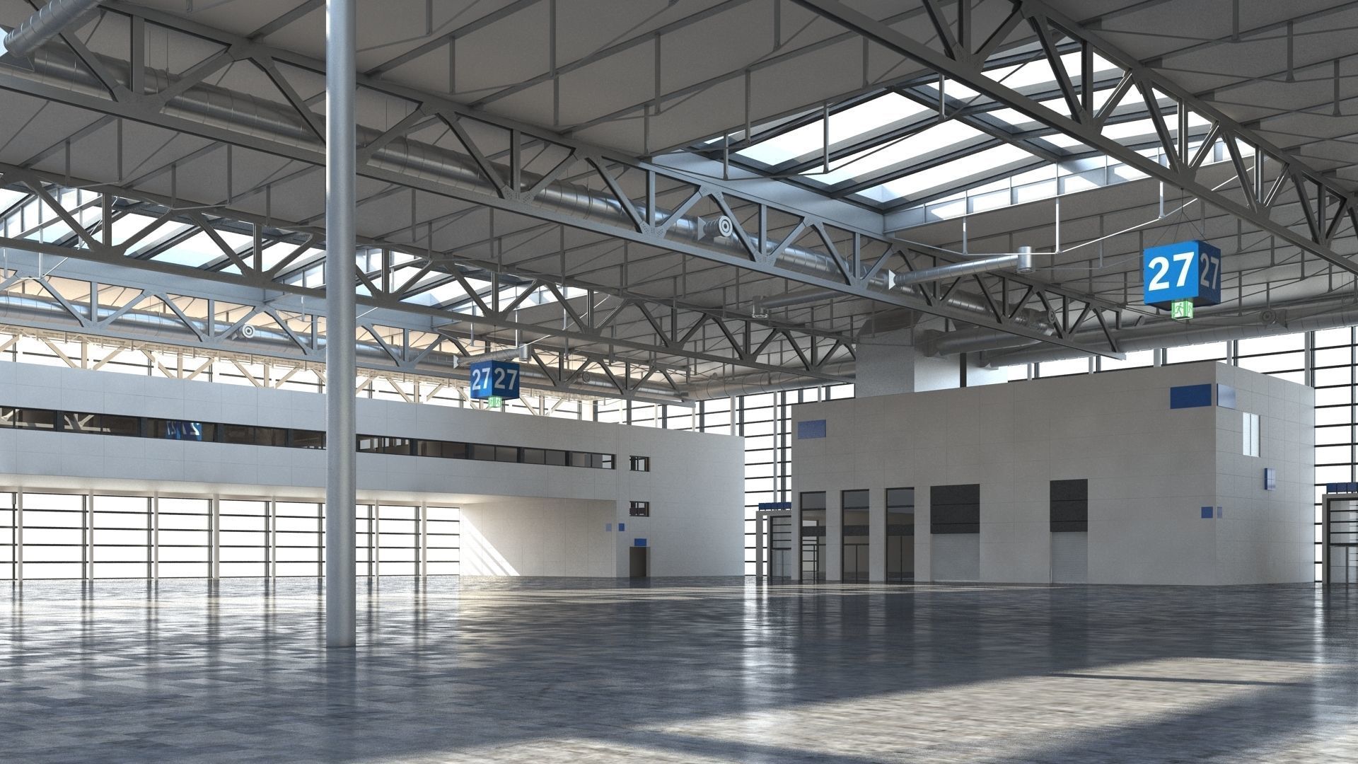 Exhibition Hall 3D model_19