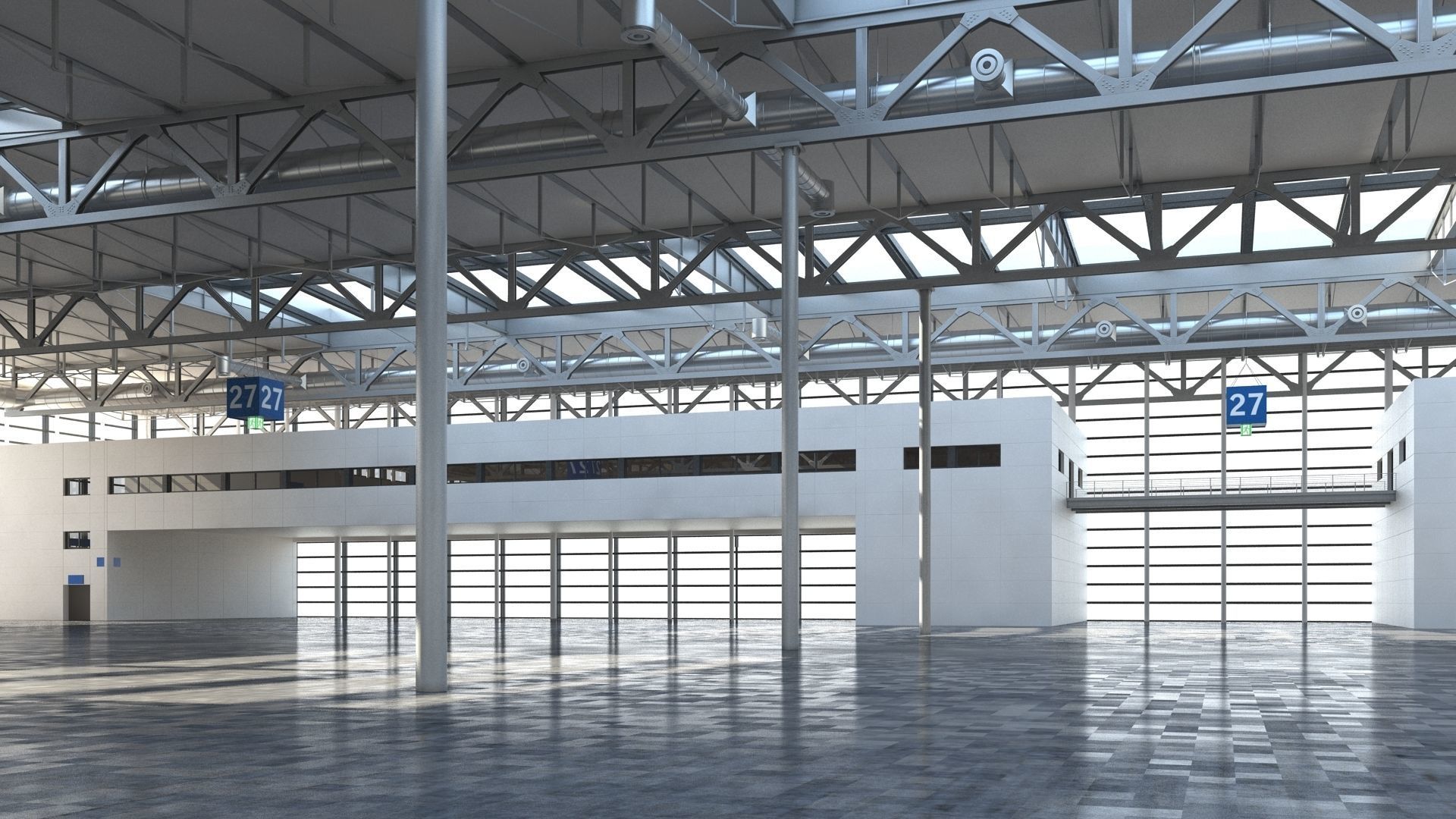 Exhibition Hall 3D model_26