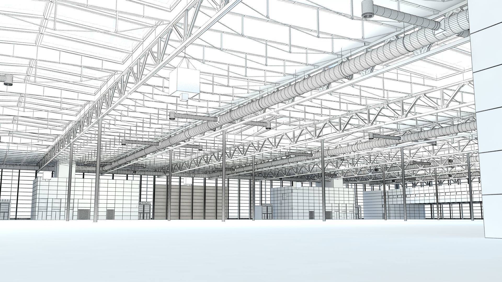 Exhibition Hall 3D model_5