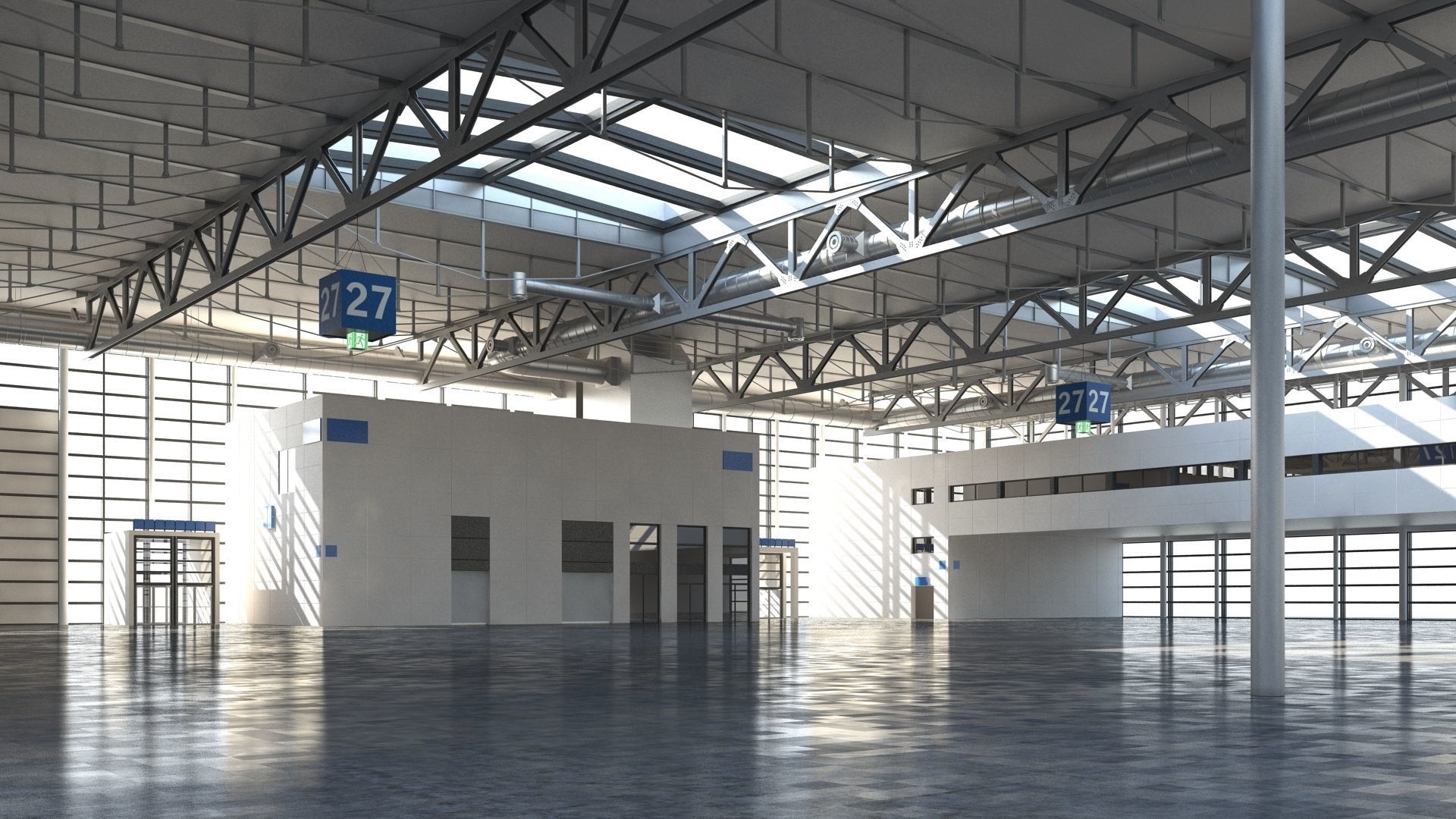 Exhibition Hall 3D model_24
