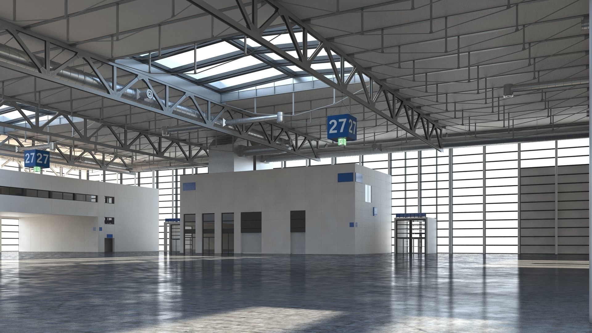 Exhibition Hall 3D model_20
