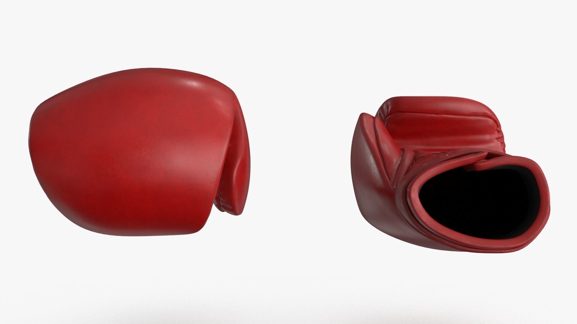 3D Boxing Gloves Head Guard Collection Low-poly 3D model_9
