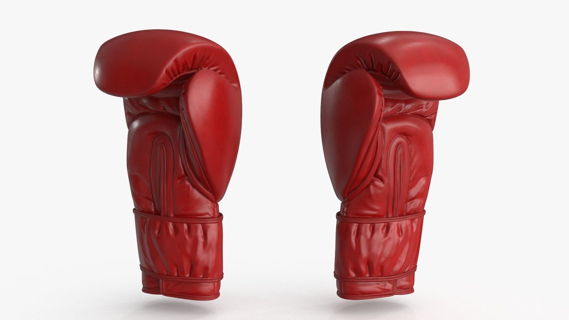 3D Boxing Gloves Head Guard Collection Low-poly 3D model_14