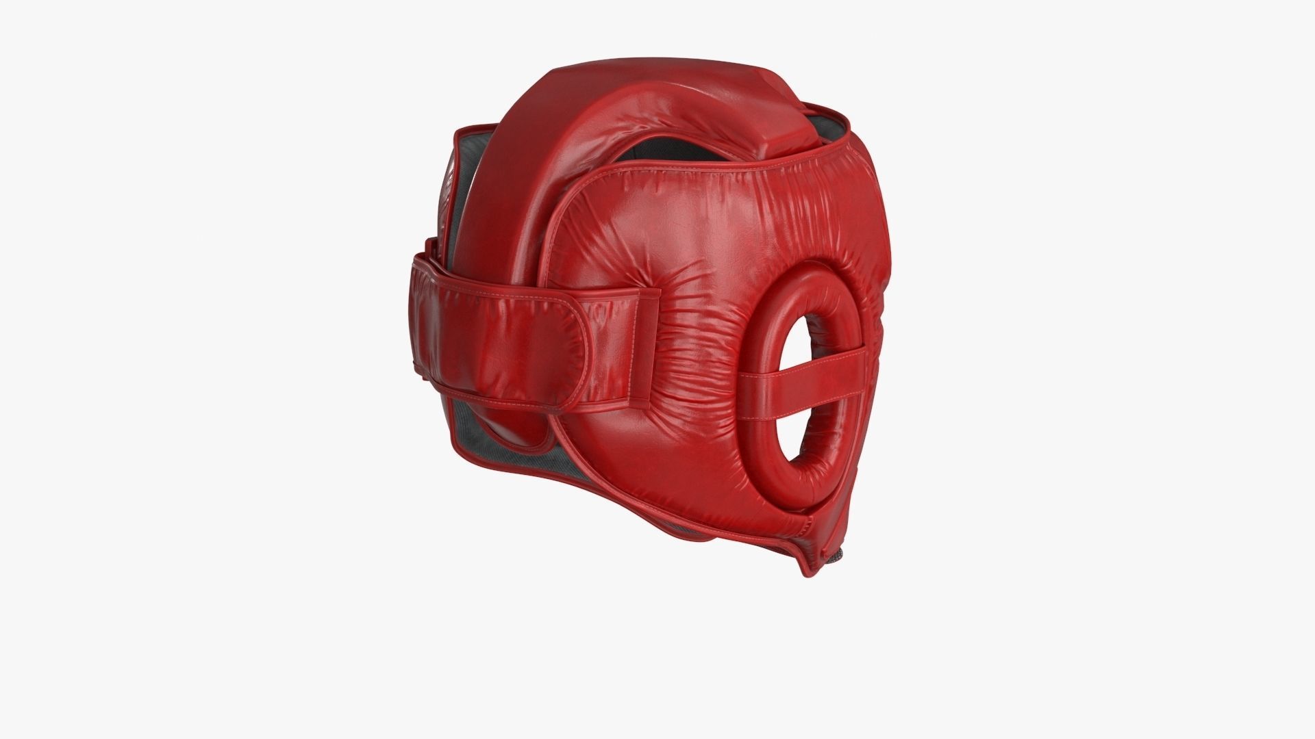 3D Boxing Gloves Head Guard Collection Low-poly 3D model_17