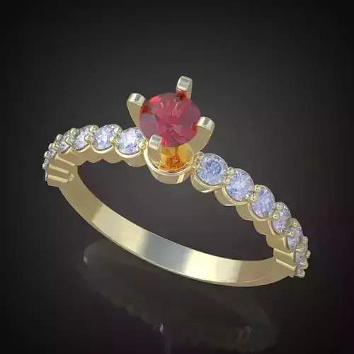 Ring 3D model 0112 printable model10 3D print model