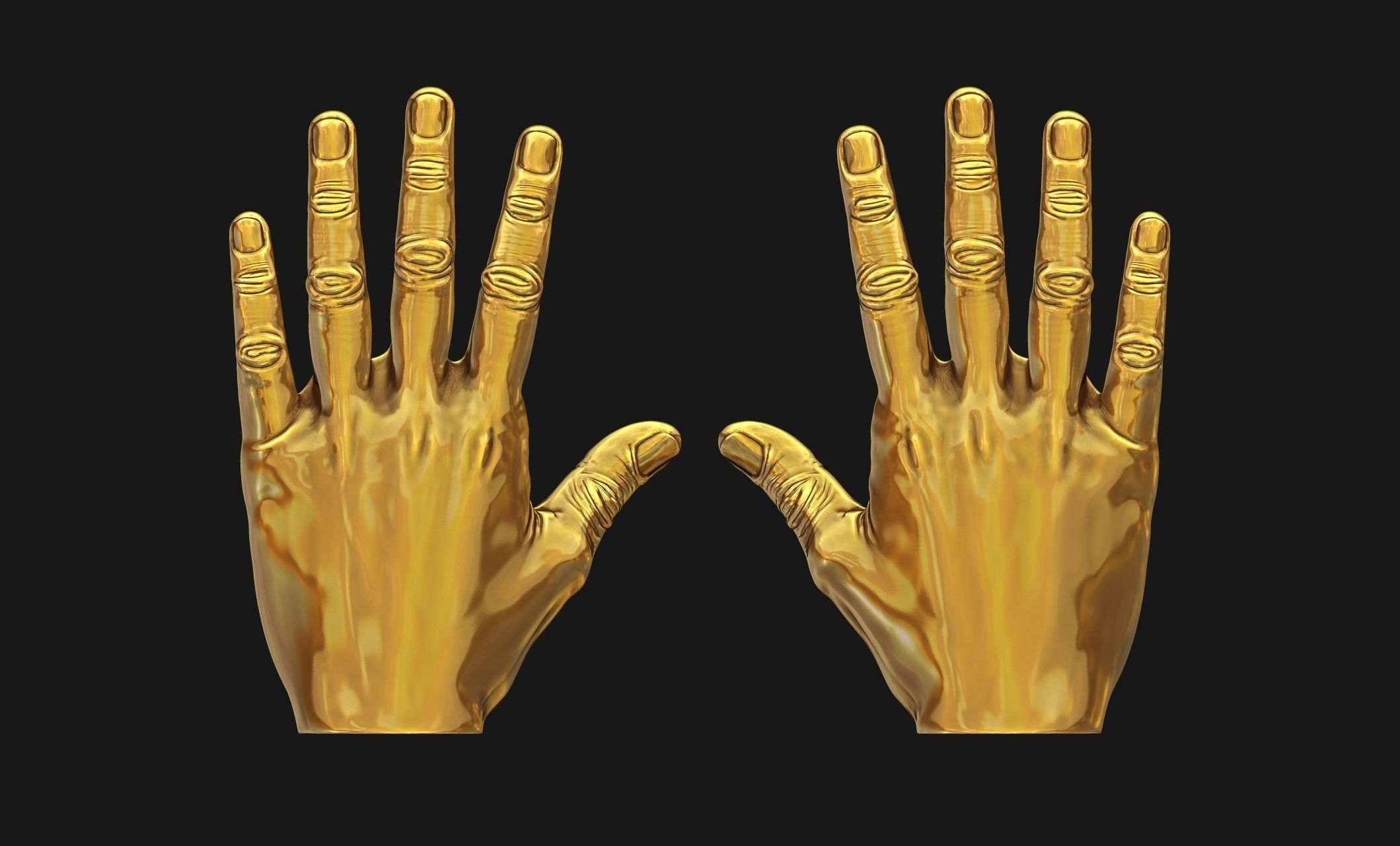 Man hands - ZTL - STL - OBJ - 3D print model_19