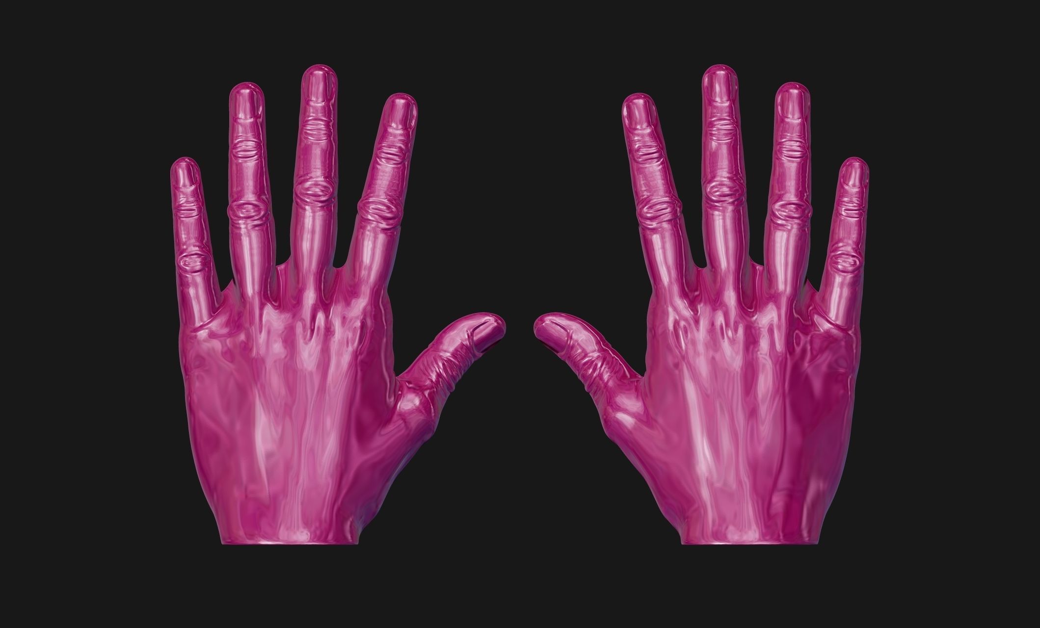 Man hands - ZTL - STL - OBJ - 3D print model_16
