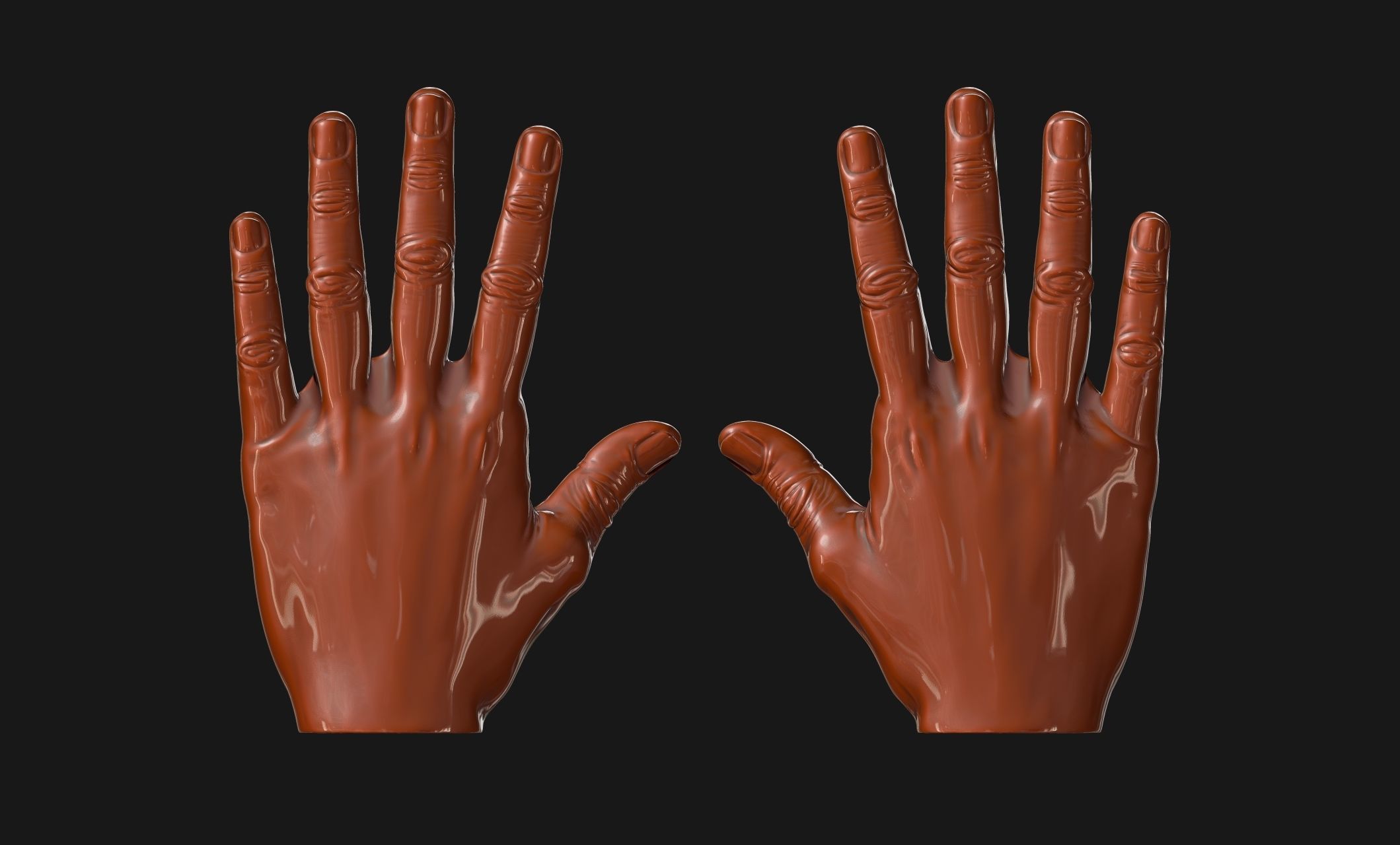 Man hands - ZTL - STL - OBJ - 3D print model_13