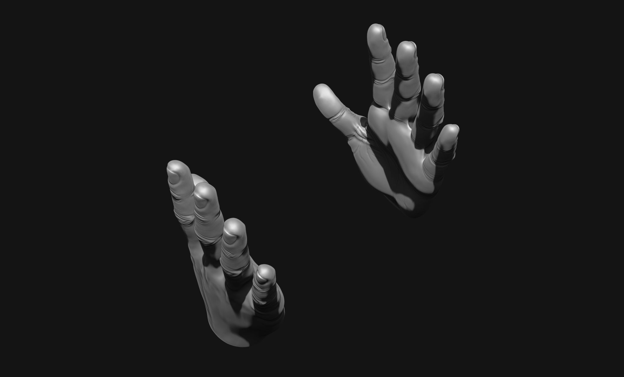 Man hands - ZTL - STL - OBJ - 3D print model_8