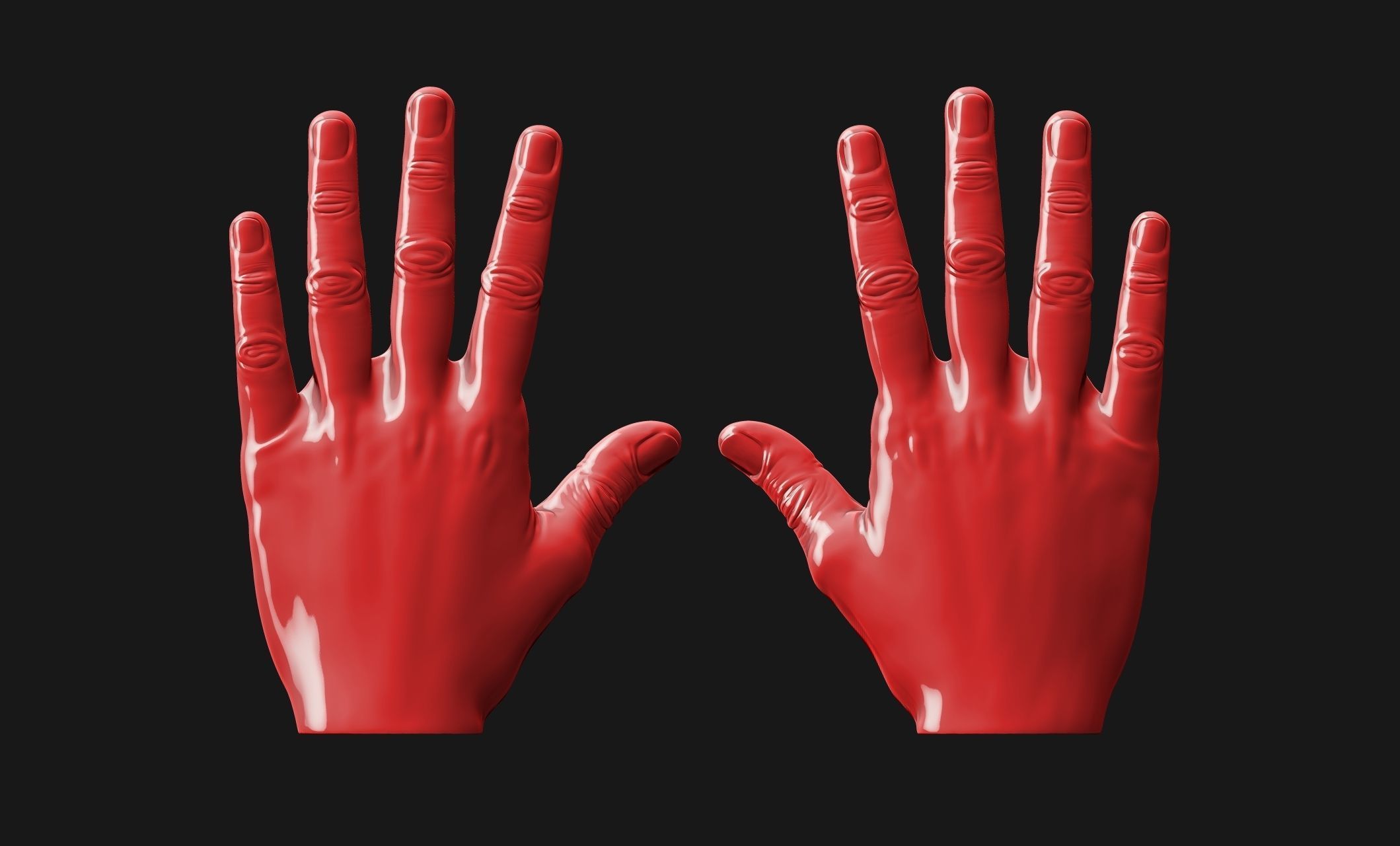 Man hands - ZTL - STL - OBJ - 3D print model_12