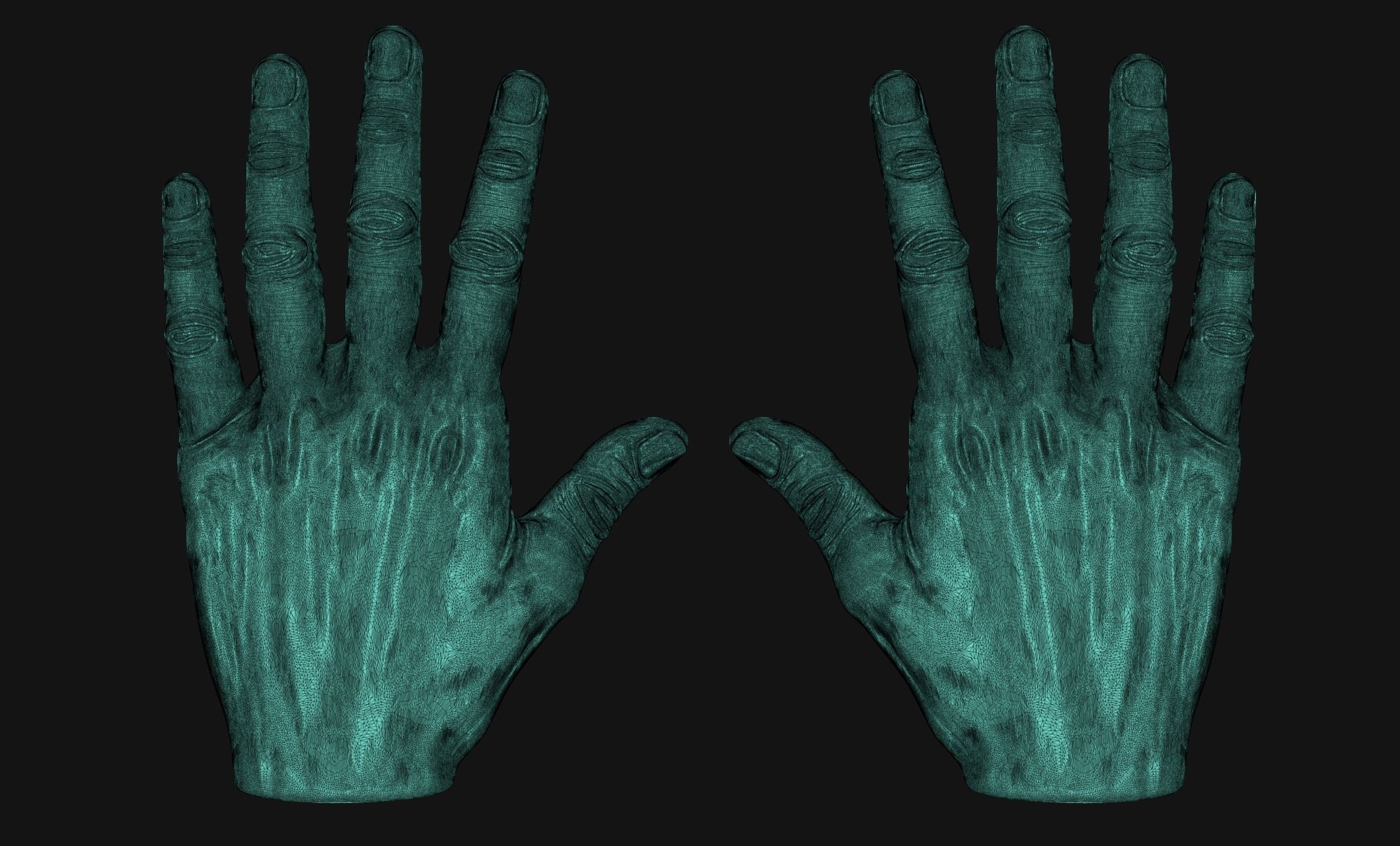 Man hands - ZTL - STL - OBJ - 3D print model_2