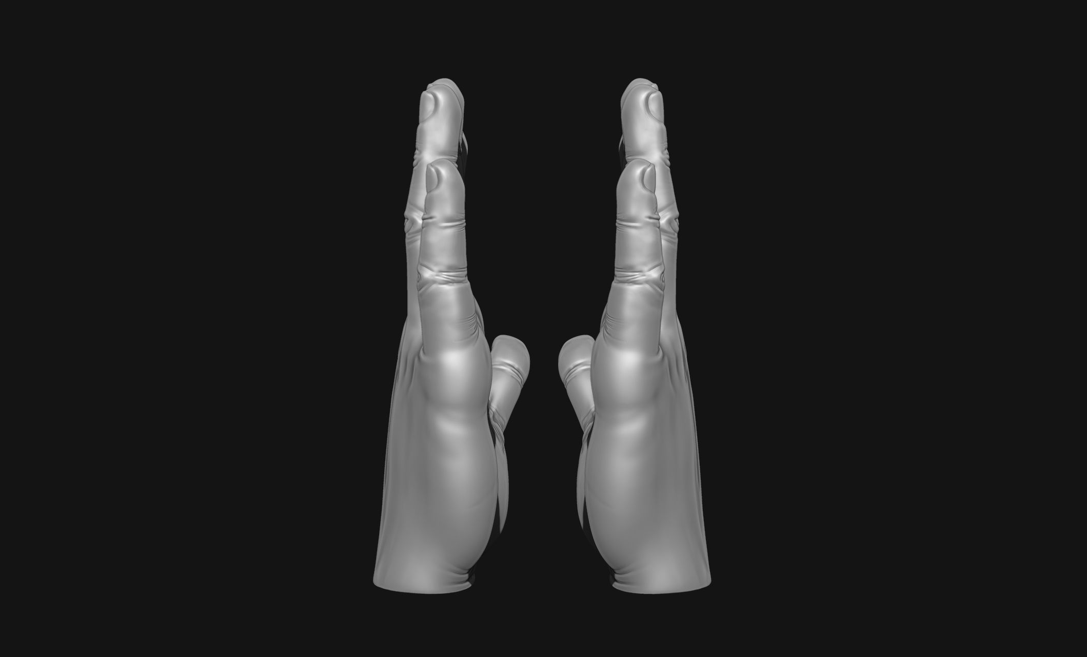 Man hands - ZTL - STL - OBJ - 3D print model_5