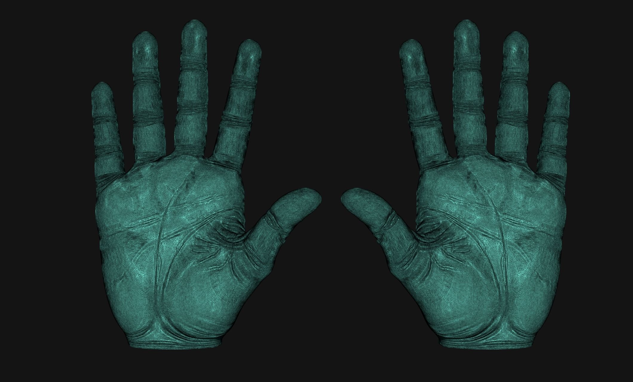 Man hands - ZTL - STL - OBJ - 3D print model_11