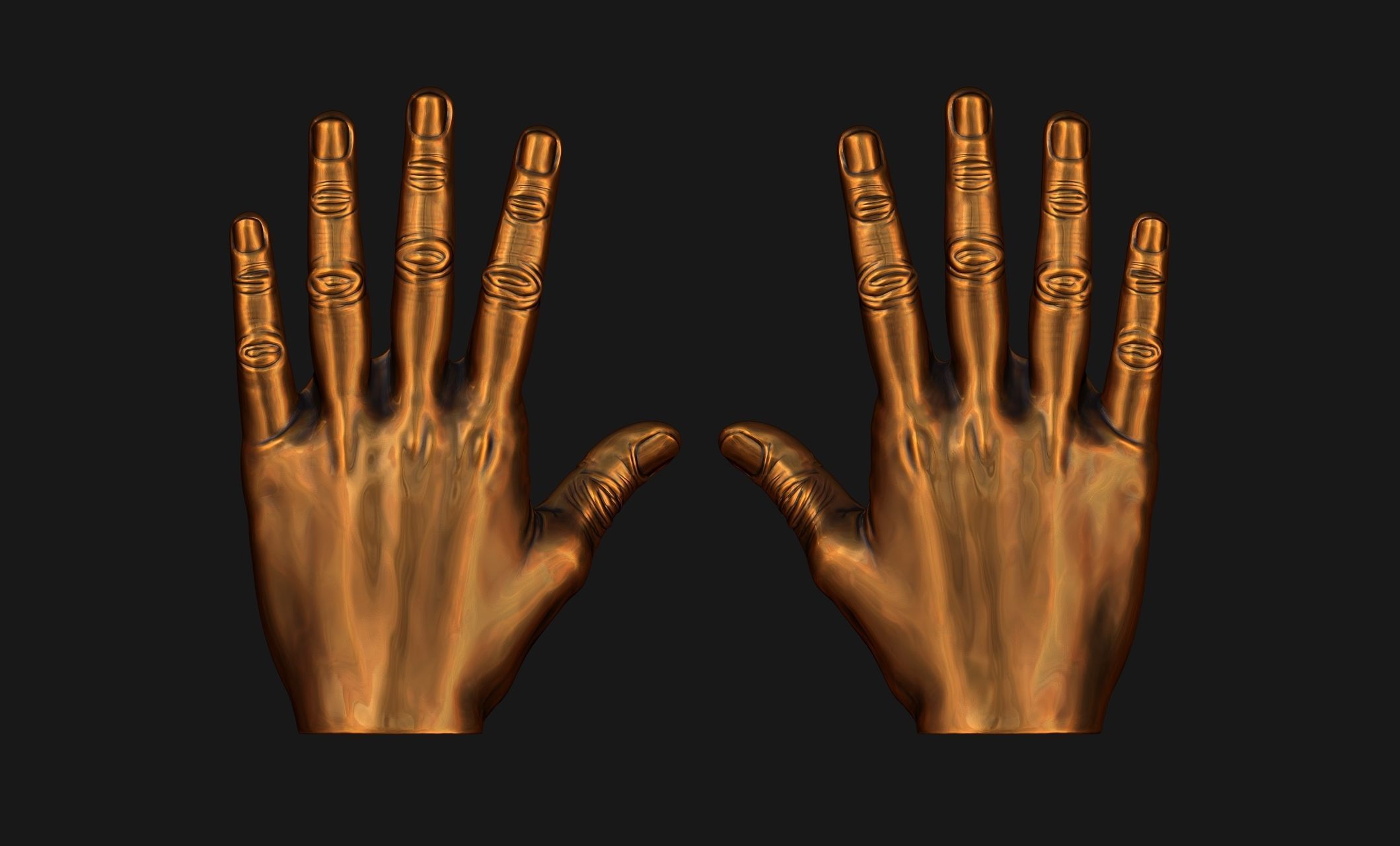 Man hands - ZTL - STL - OBJ - 3D print model_17