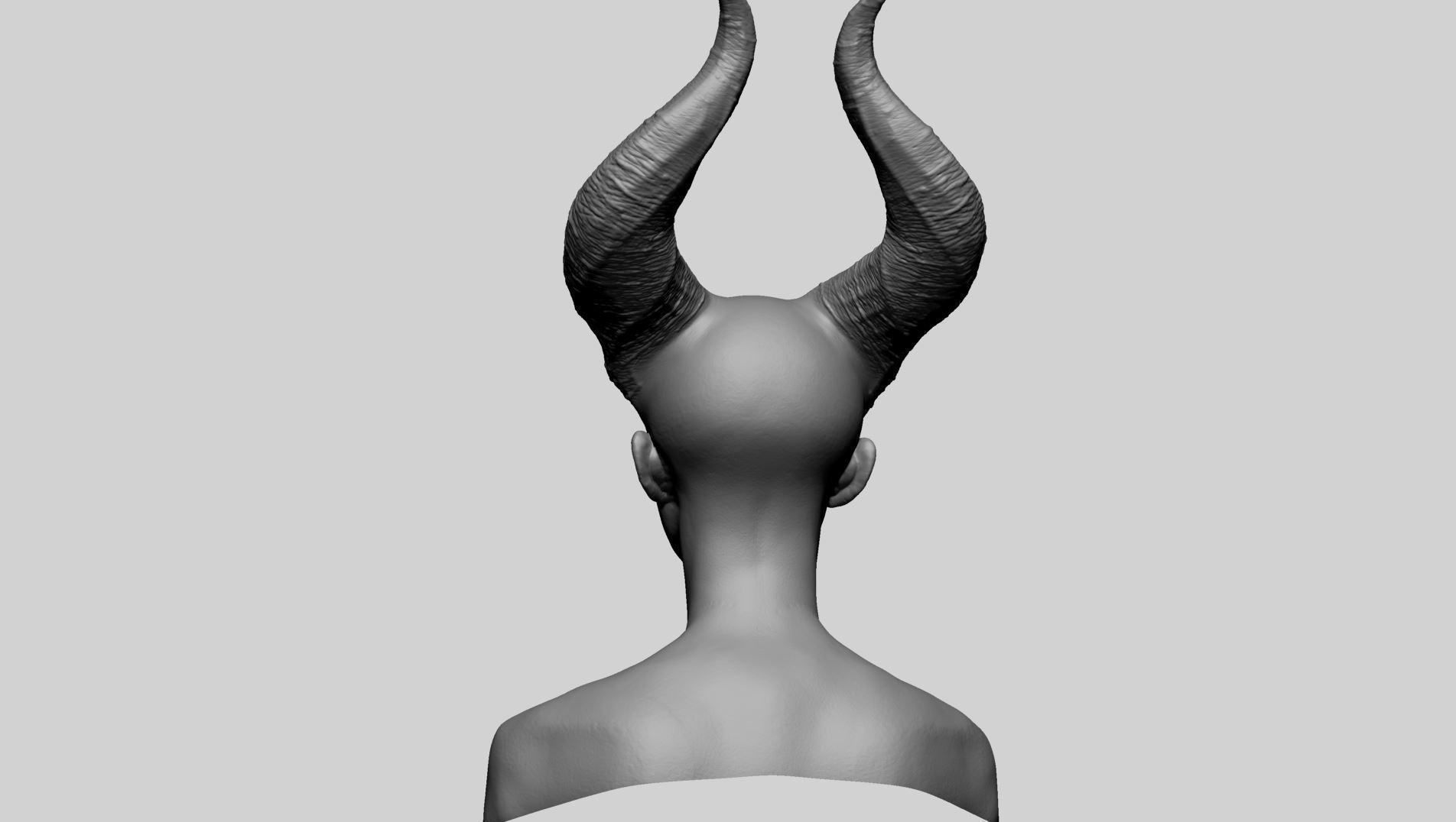 Fantasy Female Head A 3D model_3