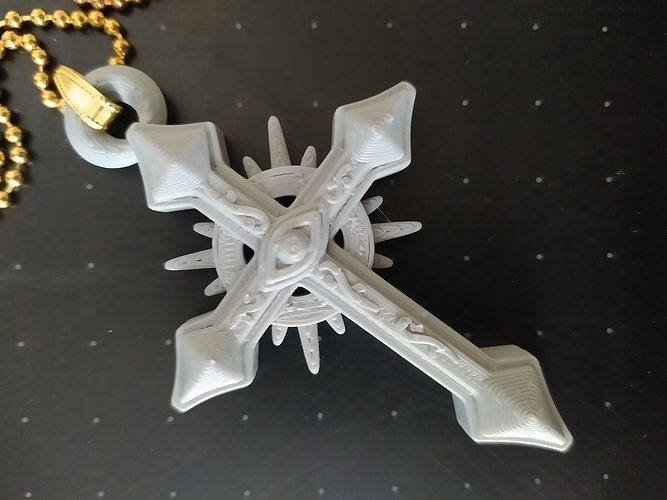 Gothic Cross Pendant - Printer Ready 3D print model