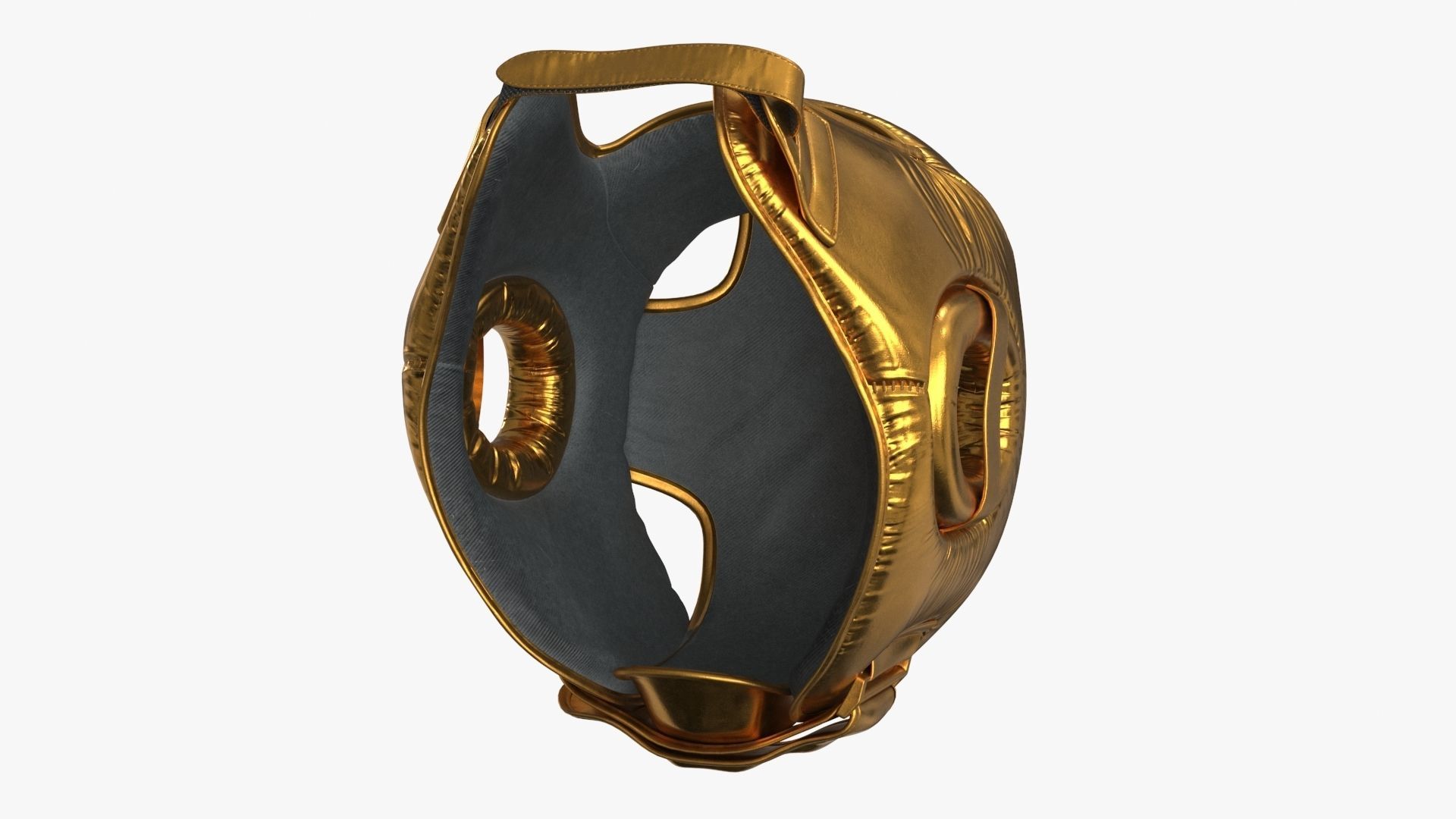 3D model Boxing Gloves Head Guard Collection Low-poly 3D model_3