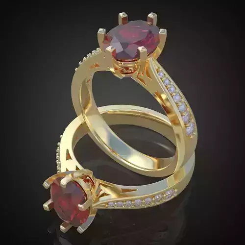 Ring 3D model 0115 printable model13 3D print model