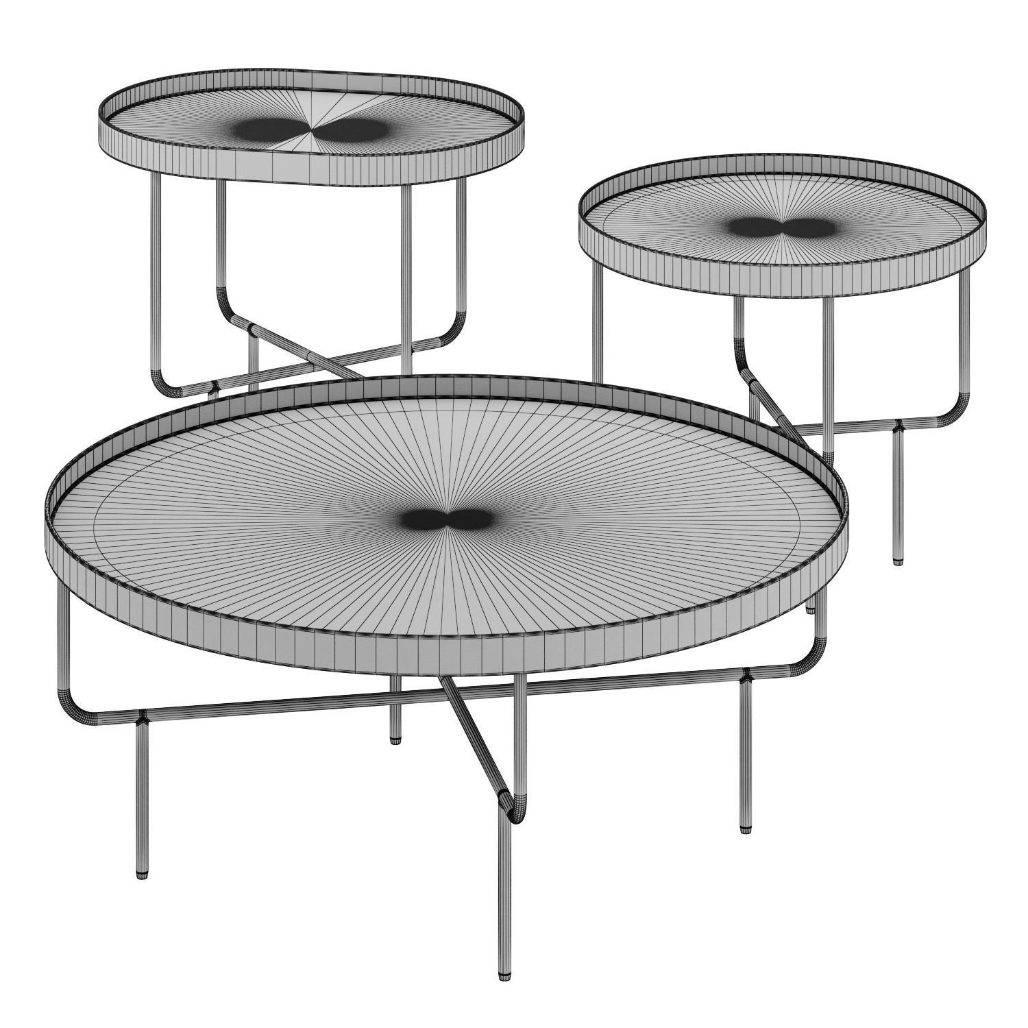 Roundhouse Coffee Tables by BluDot 3D model_1