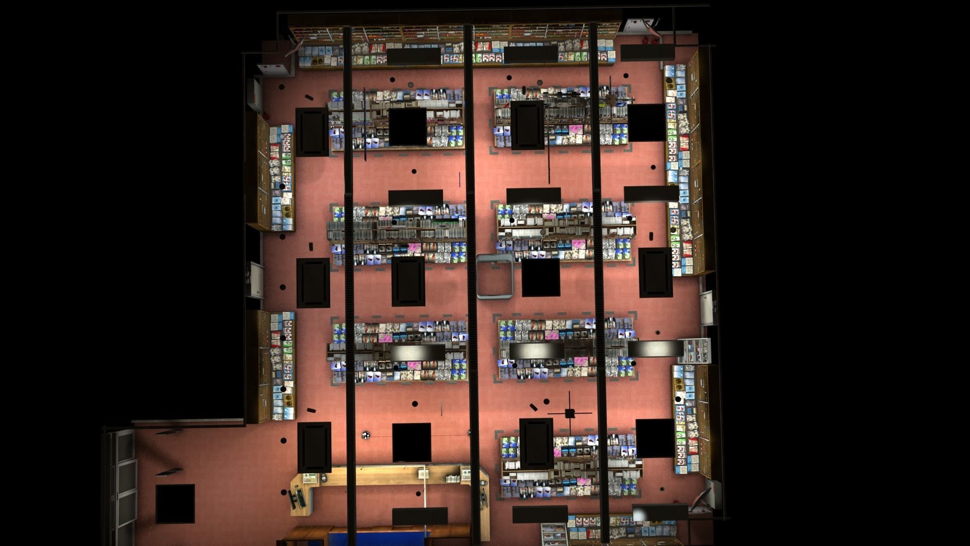 Japan Bookstore 3D Model - Unity Ready 3D model_2