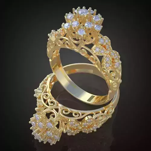 Ring 3D model 0118 printable model15