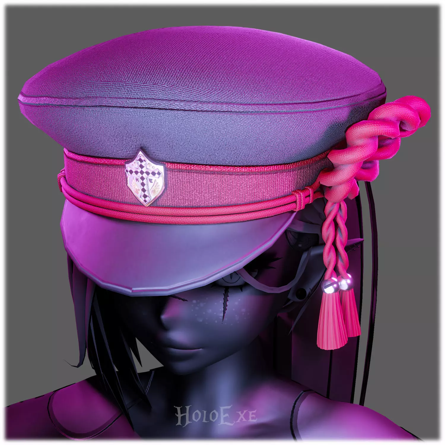 General Beret Low-poly 3D model