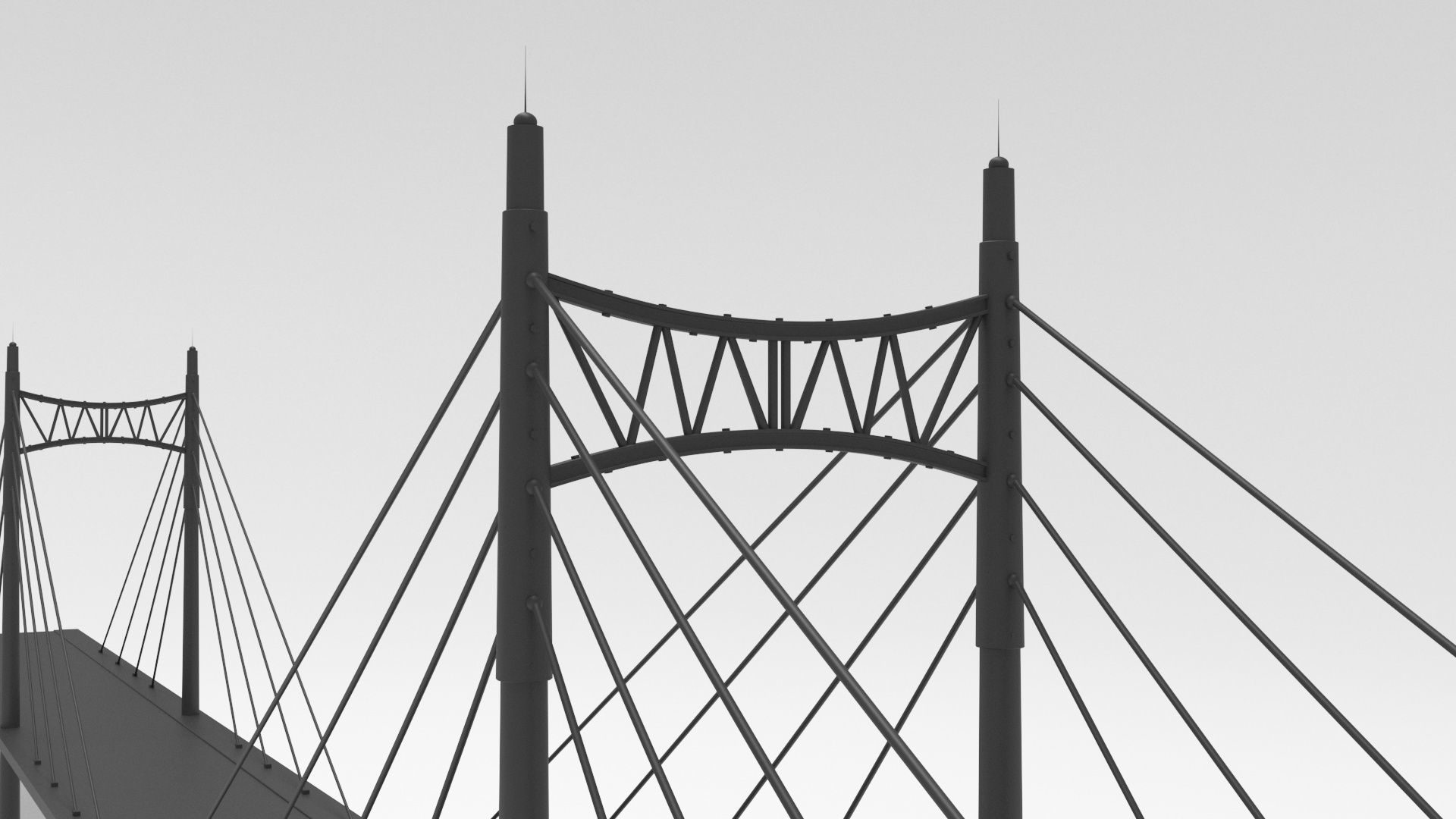 Bridge suspension 3D model_4