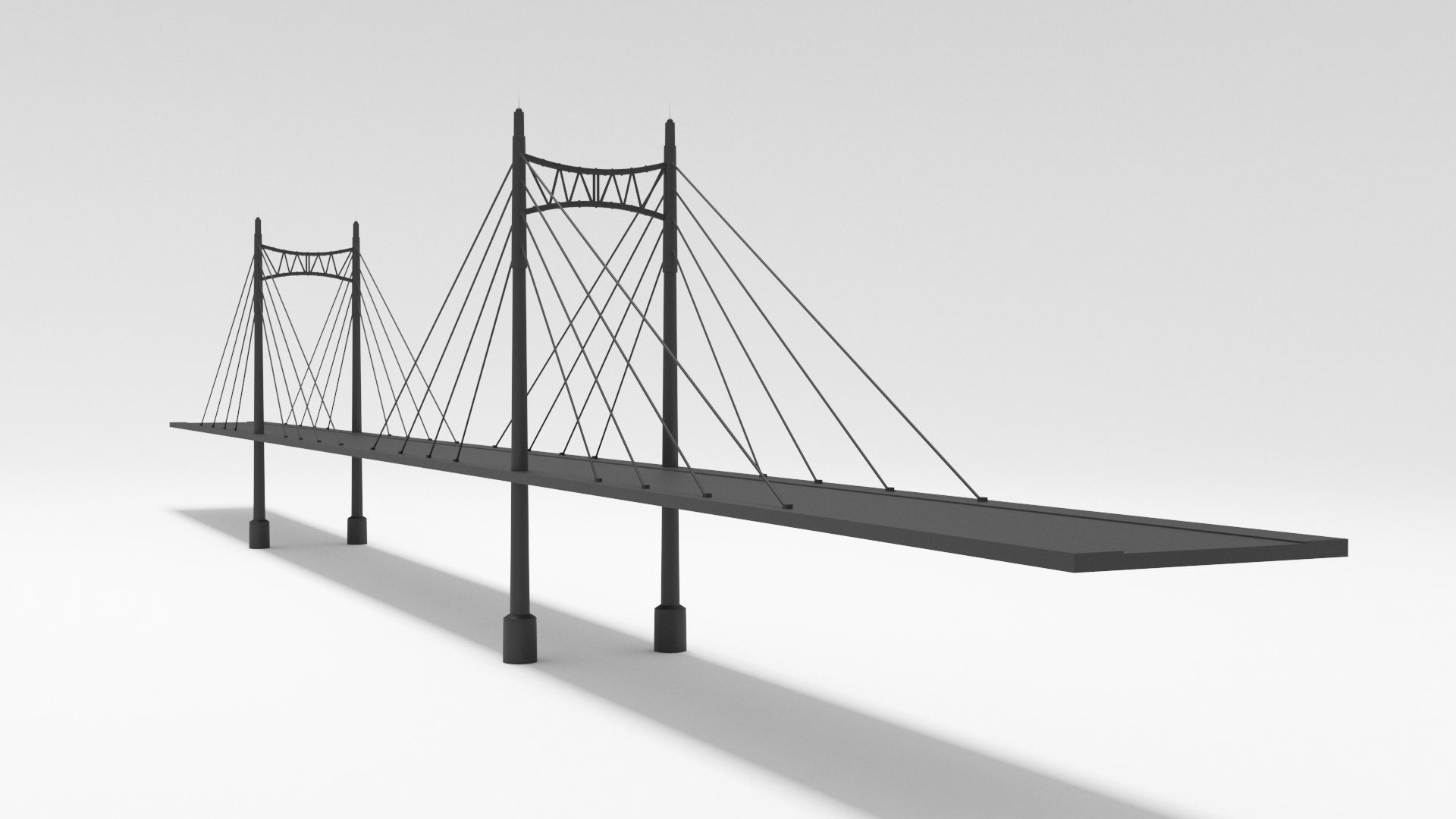 Bridge suspension 3D model_3