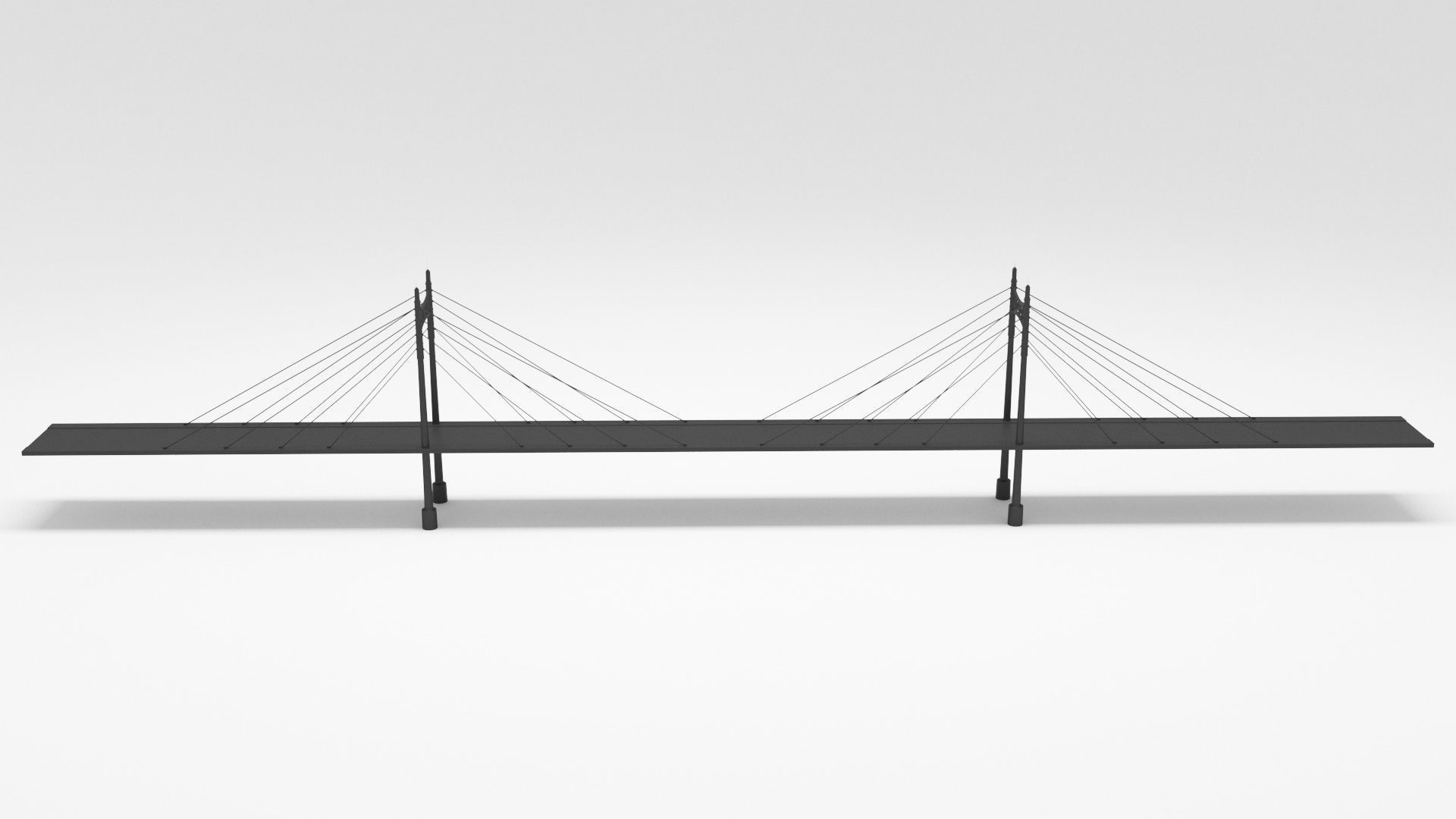 Bridge suspension 3D model_2
