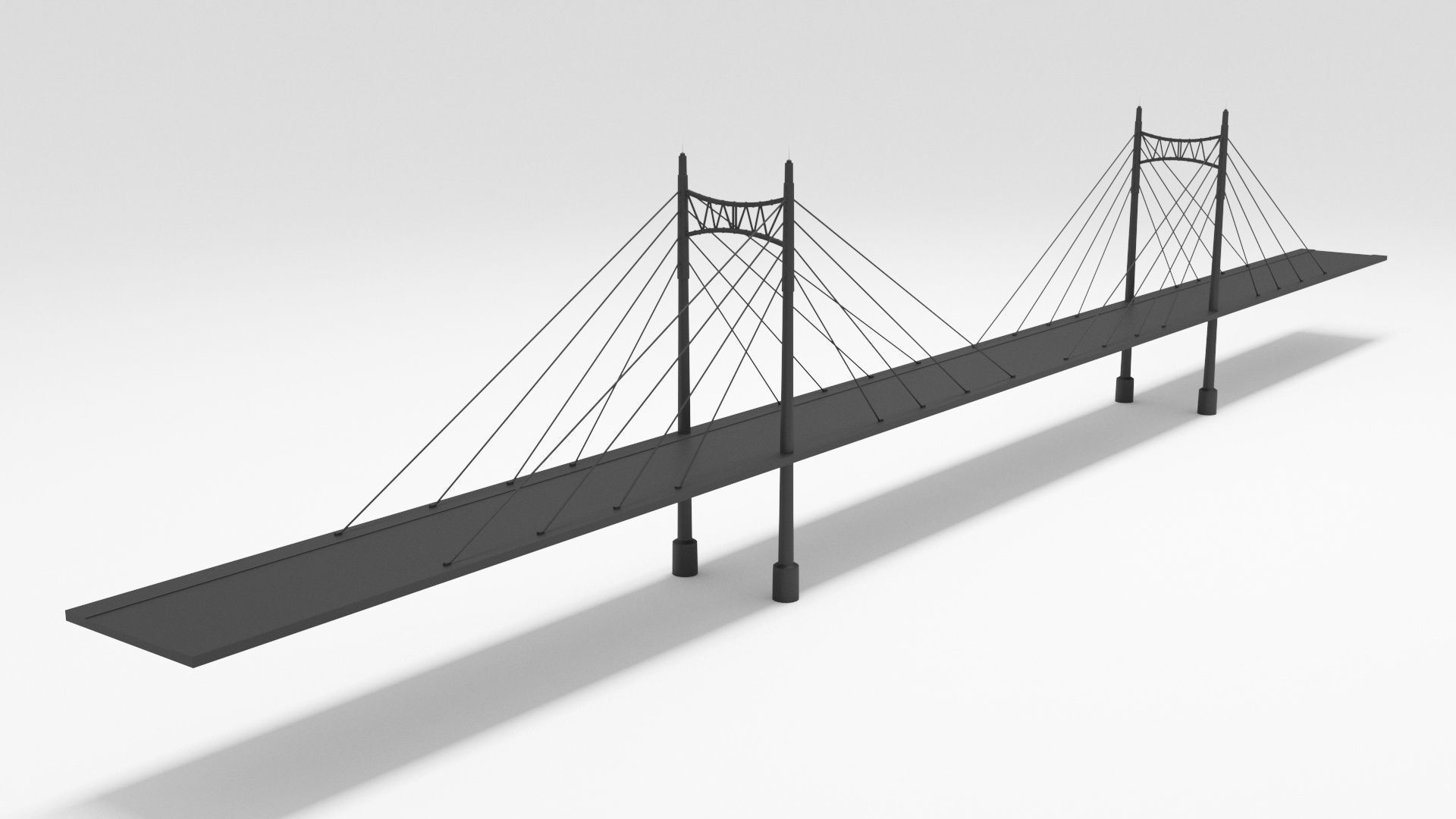 Bridge suspension 3D model_1