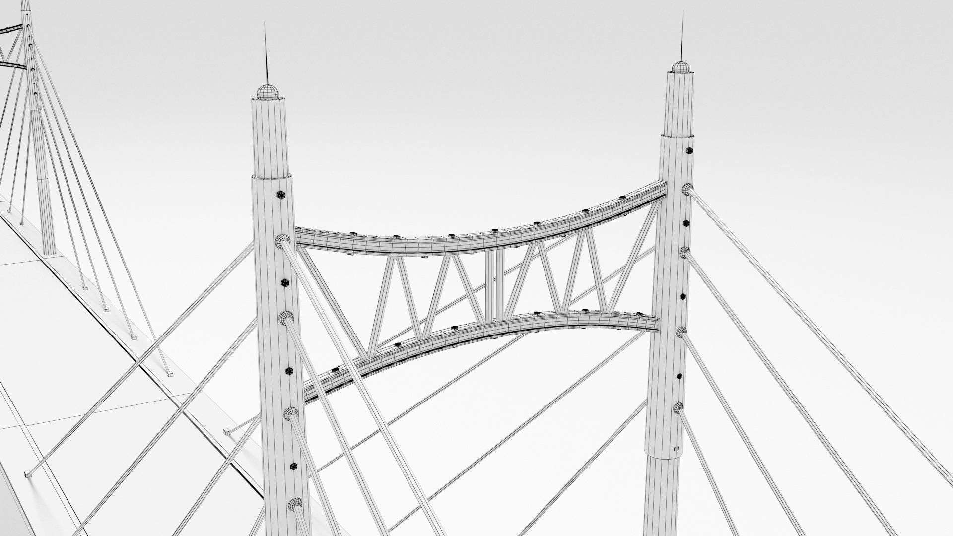 Bridge suspension 3D model_9