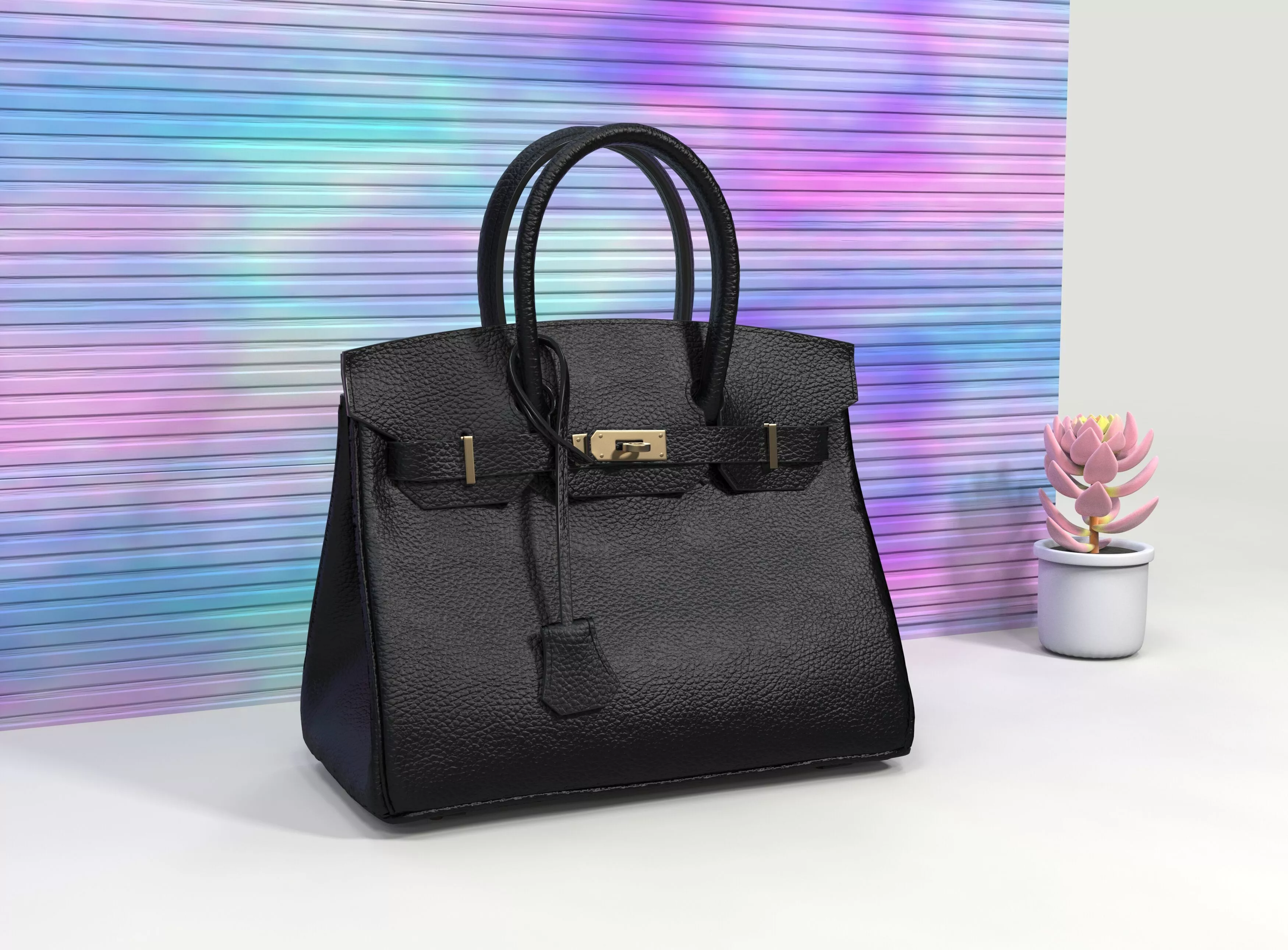 Lady LV platinum package classic 3D model Low-poly 3D model