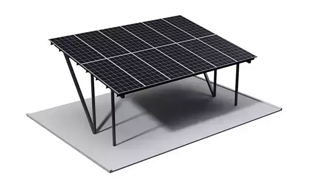 Carport solar panel stand