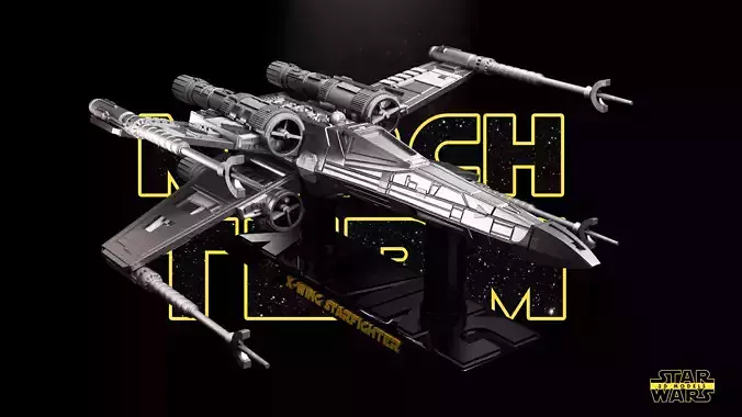 X-Wing  - Tested and Ready for 3D printing 3D print model