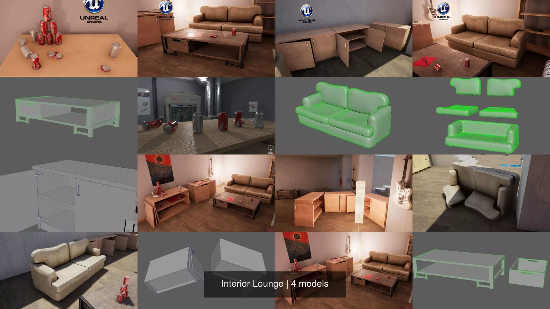 Interior Lounge 3D Model Collection_0