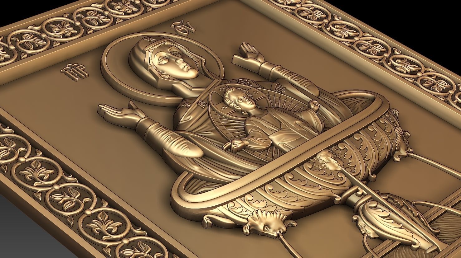 The Mother of God of the Life-giving Spring 3D model_3