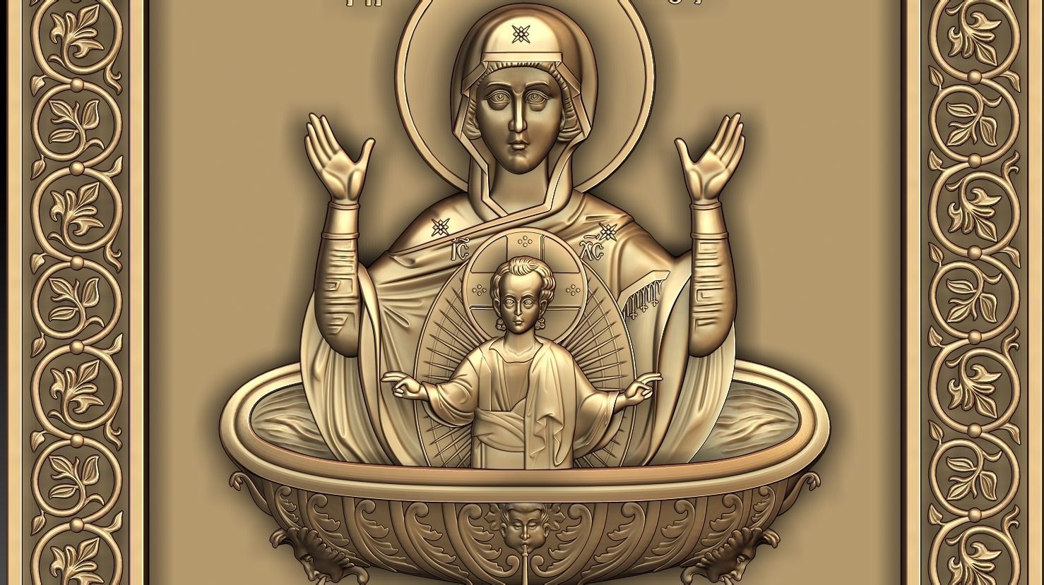 The Mother of God of the Life-giving Spring 3D model_2
