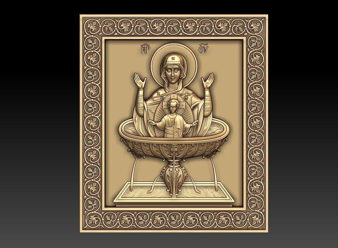 The Mother of God of the Life-giving Spring 3D model_1
