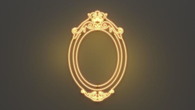 Picture Frame 3 - Neon Sign 3D model