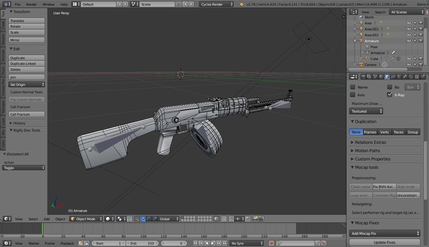 RPK-RPD ak - rifle Low-poly 3D model_5