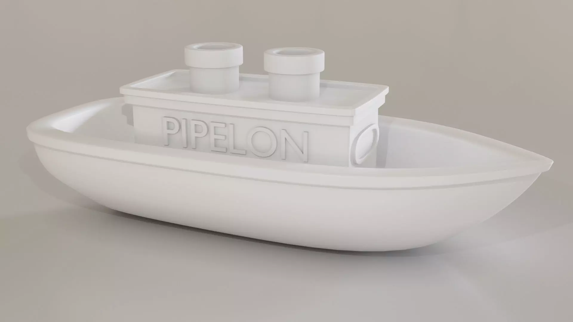 Barco boat with two bottles in it Free 3D print model
