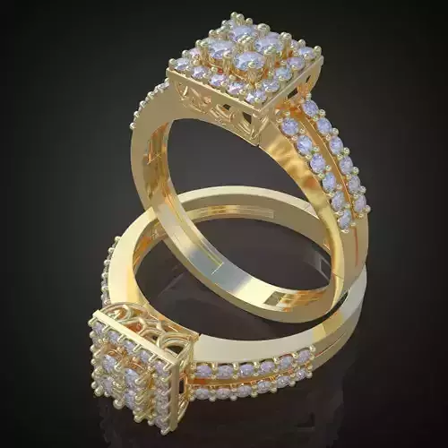 Ring 3D model 0132 printable model9