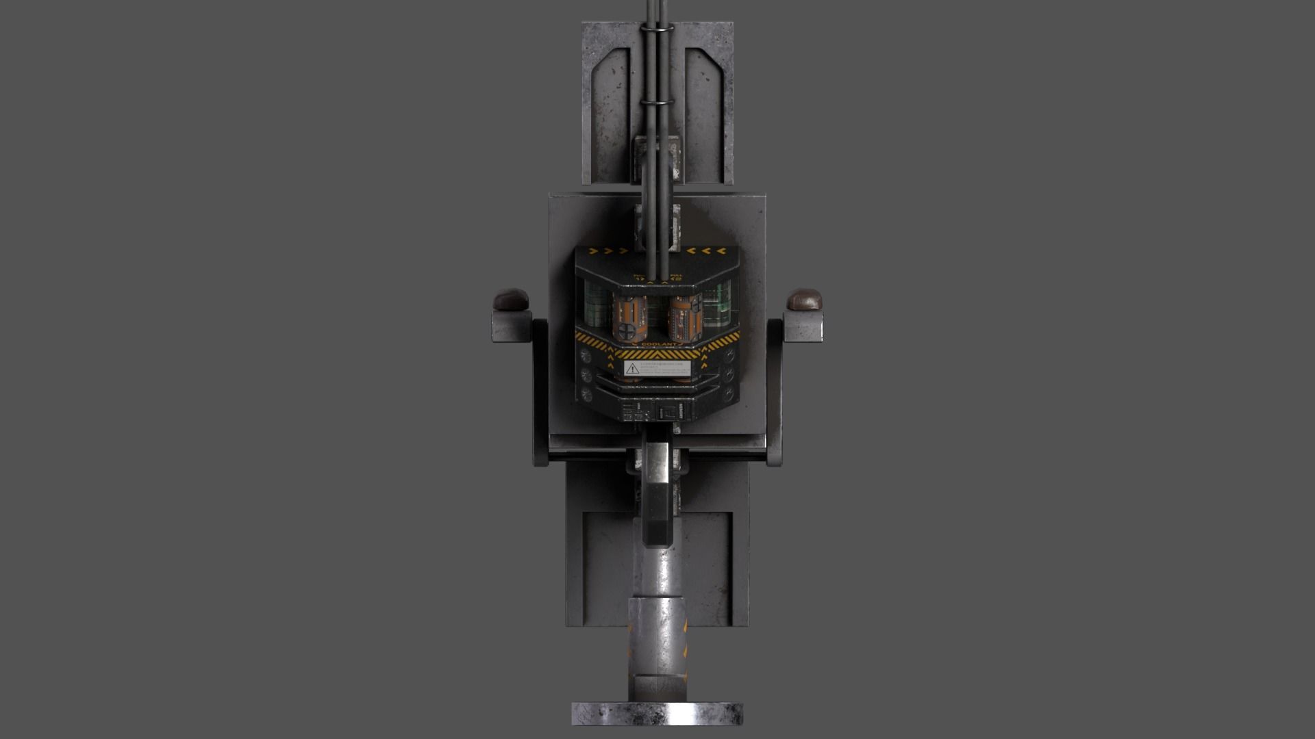 Sci-Fi Cyberpunk VR Chair Low-poly 3D model_6